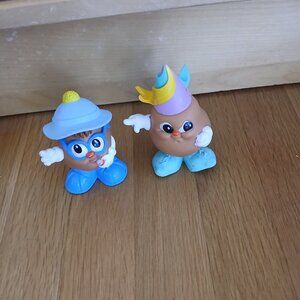 Vintage 1986 - 87 Hasbro Potato Head 3 in. Princess + Nerdy Glasses with Pencil